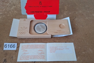 Afbeelding van Zilver Munt 2000 pesetas Barcelona '92