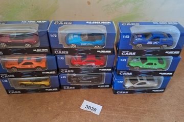 Afbeelding van Die cast Cars  1:72 9 stuks