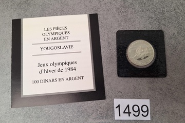 Afbeelding van Olympische spelen zilver Munt 100 Dinar