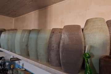 Afbeelding van lot bloempotten steen +/- 30 stuks