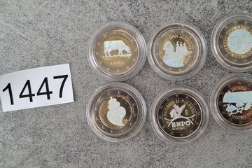 Afbeelding van Speciale uitgiftes 2 Euro munten 6 stuks