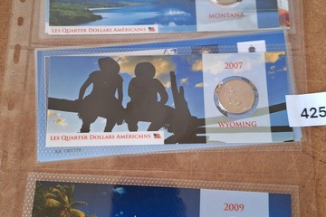 Afbeelding van Quarter dollars USA States mapjes