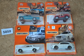 Afbeelding van Matchbox Modelauto's 4 stuks