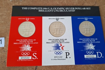 Afbeelding van Zilver Olympische munten USA