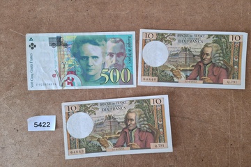 Afbeelding van Oude bankbiljetten Frankrijk