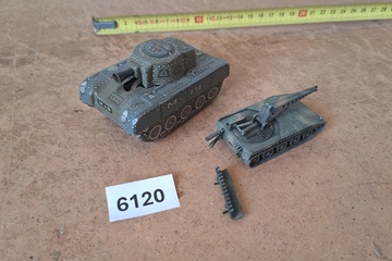 Afbeelding van Militair pantservoertuig en tank (set van 2 stuks) – Kunststof