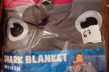 Afbeelding van Fleece deken Haai