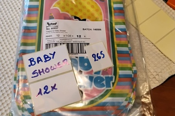 Afbeelding van 12x Vlaggenlijn Baby Shower