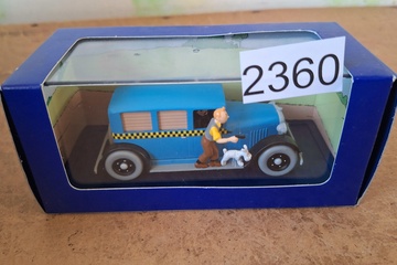 Afbeelding van Bij Kuifje in de auto modelauto Moulinsart