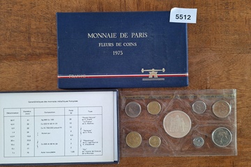 Afbeelding van Monnaie de Paris Fleurs de Coins 1975 set