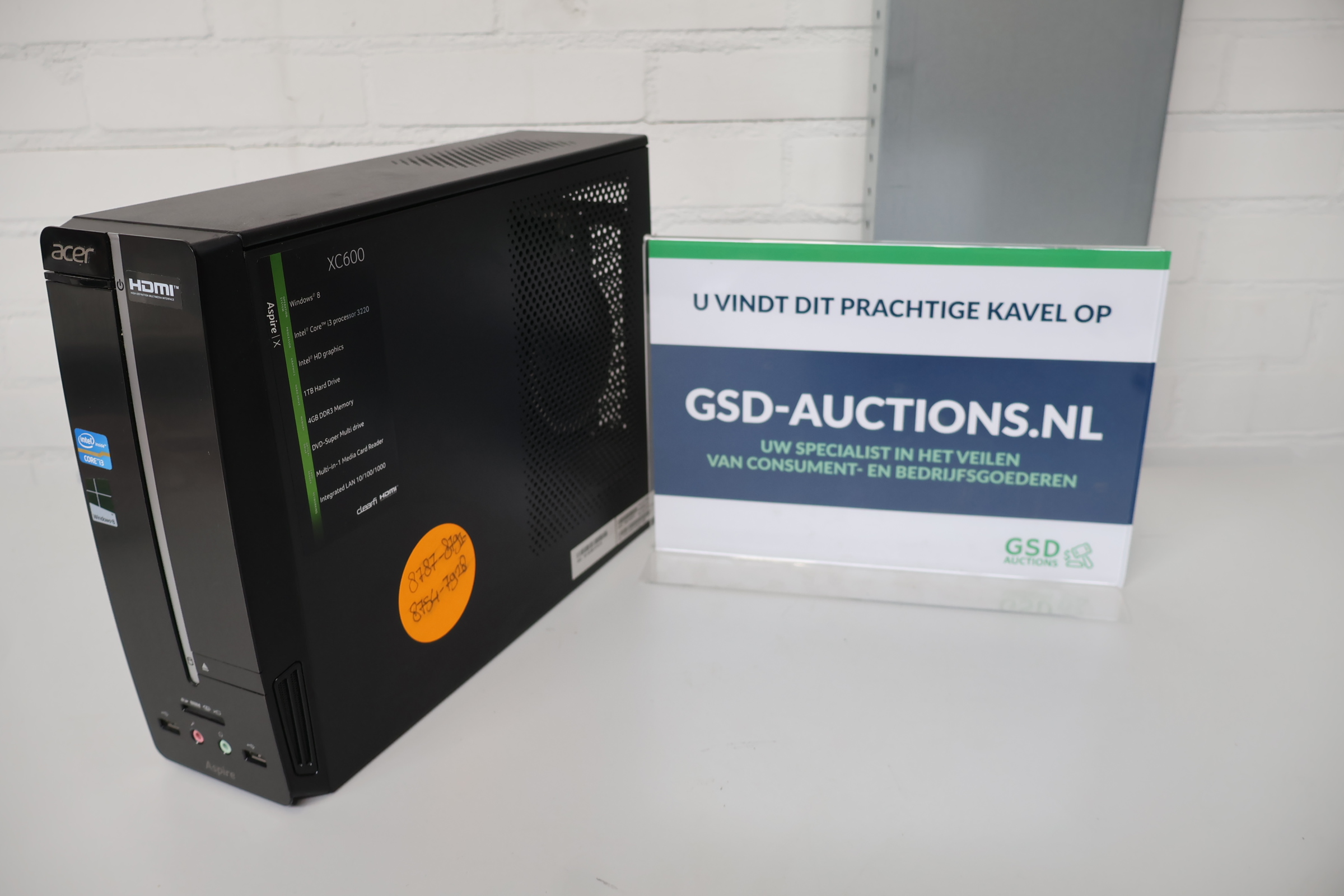Acer XC600 desktop computer – kavel bij GSD Auctions, Zoeterwoude