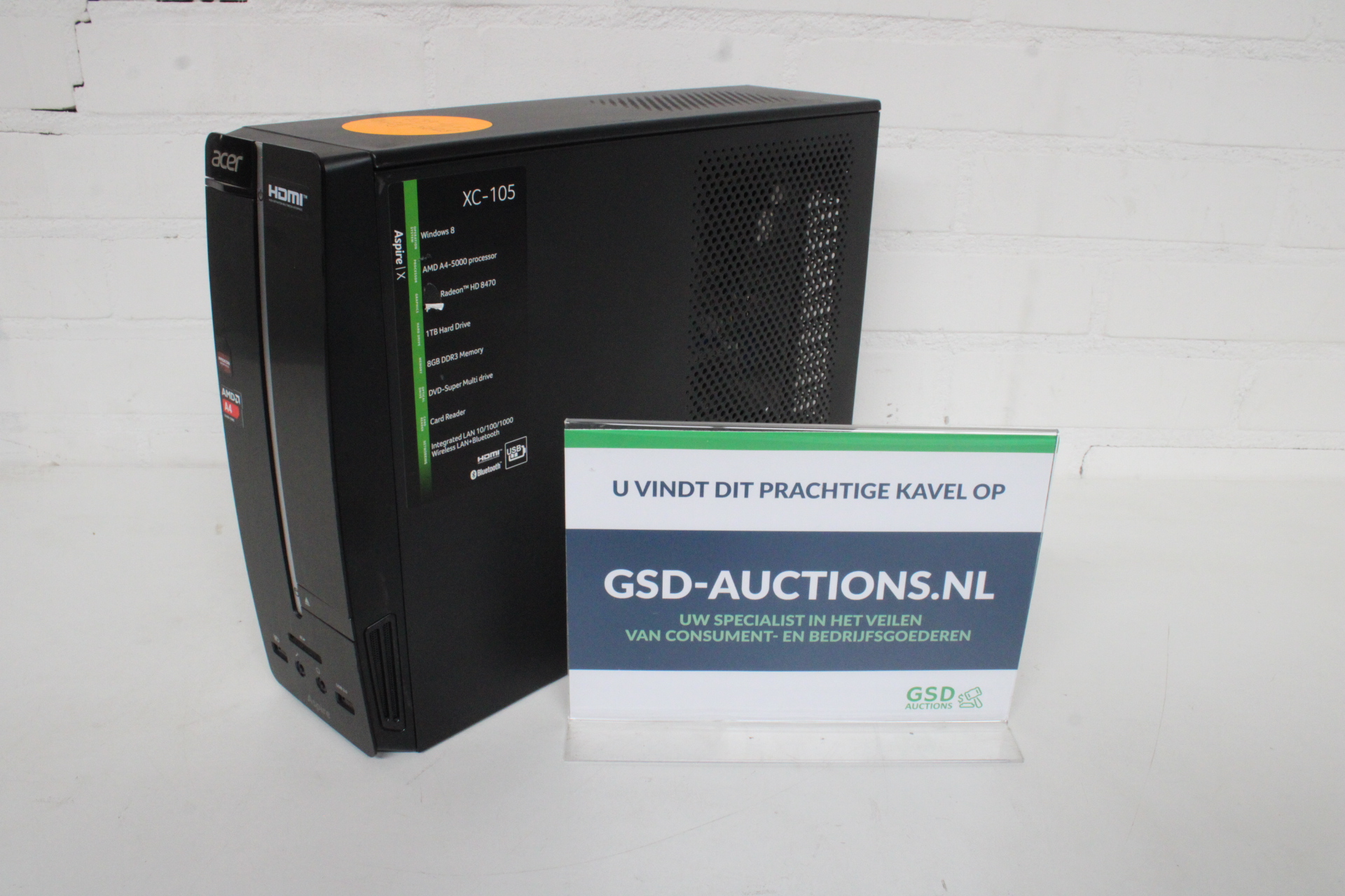 Acer desktop computer XC-105 – kavel bij GSD Auctions, Zoeterwoude