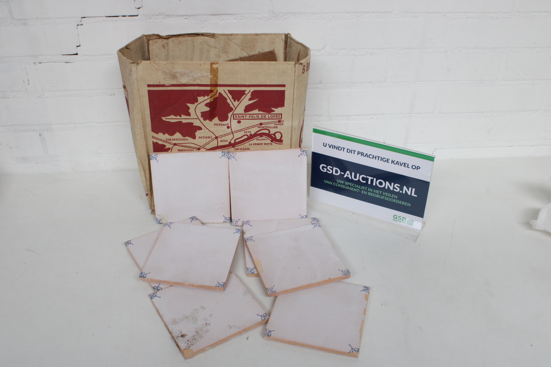 Set antieke Nederlandse tegels – kavel bij GSD Auctions, Zoeterwoude