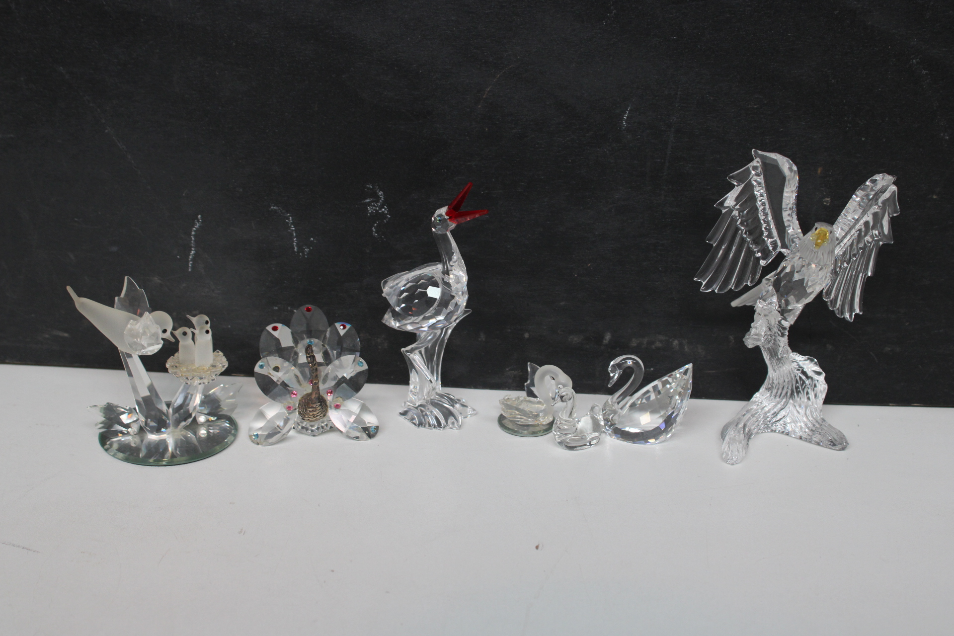 Set kristallen beeldjes van vogels – foto 2 – kavel bij GSD Auctions, Zoeterwoude
