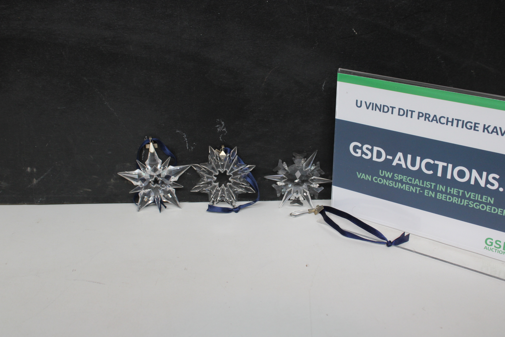 Swarovski kristallen kerststerren 3 stuks – kavel bij GSD Auctions, Zoeterwoude