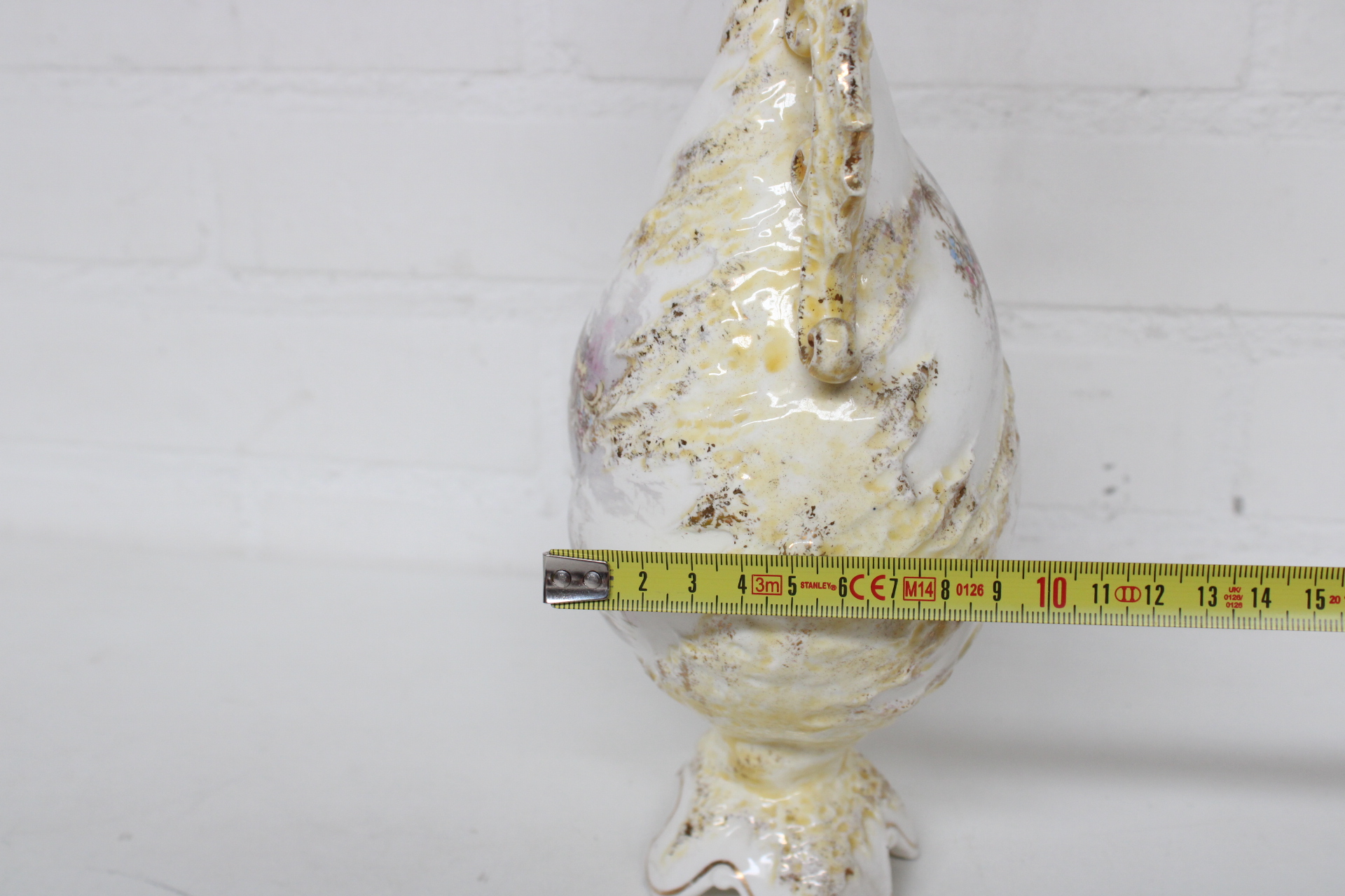 Antieke decoratieve vaas met handgeschilderde decoratie – foto 7 – kavel bij GSD Auctions, Zoeterwoude