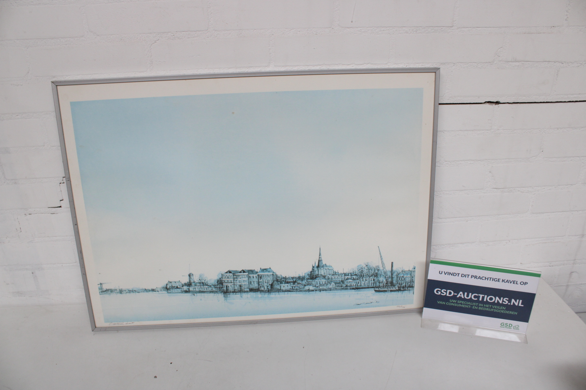Ingelijste horizon stadsgezicht print – kavel bij GSD Auctions, Zoeterwoude