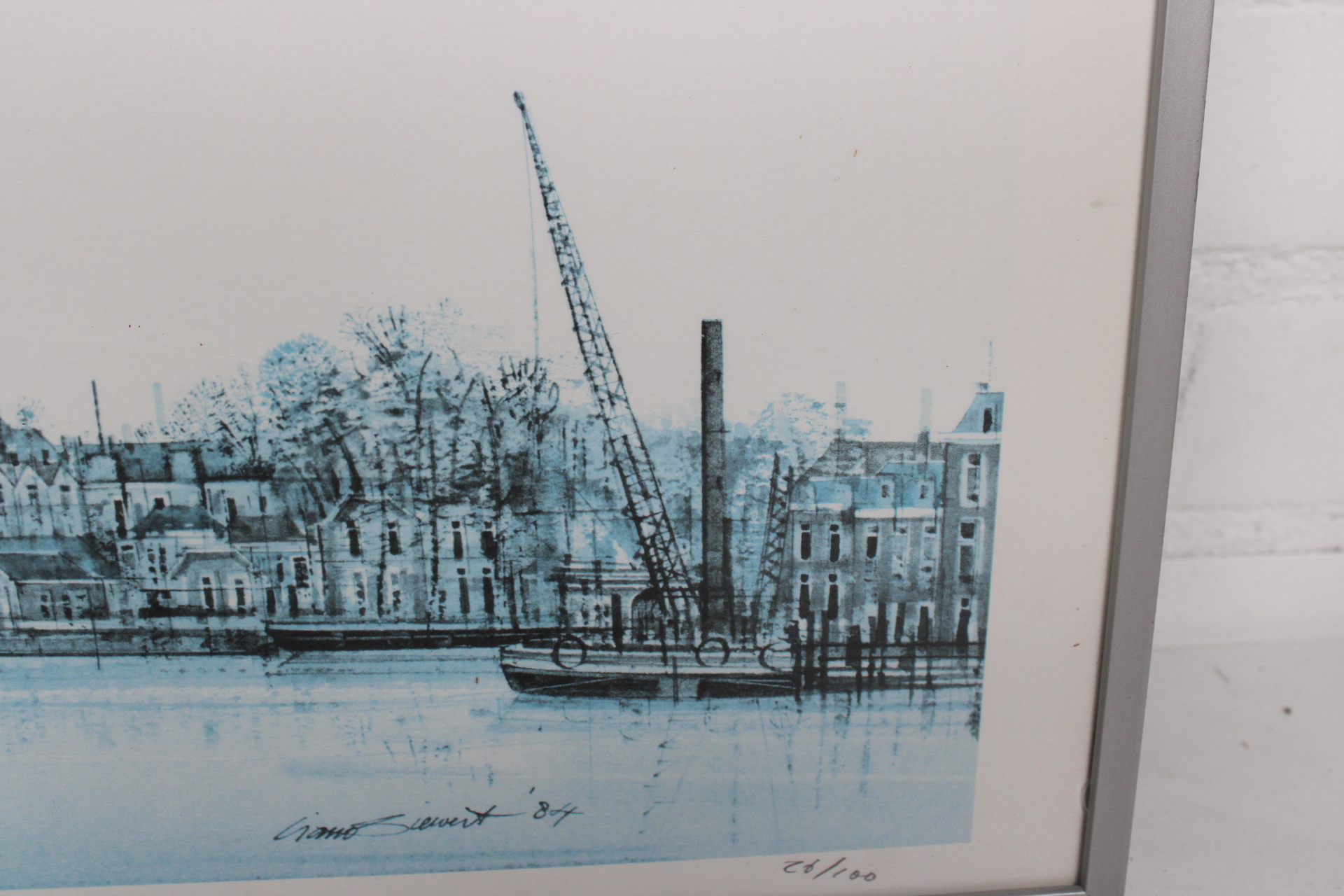 Ingelijste horizon stadsgezicht print – foto 6 – kavel bij GSD Auctions, Zoeterwoude