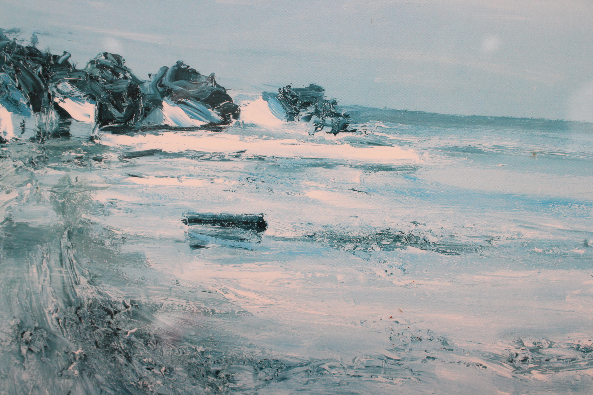 Ingelijste schilderij van zeezicht – foto 8 – kavel bij GSD Auctions, Zoeterwoude