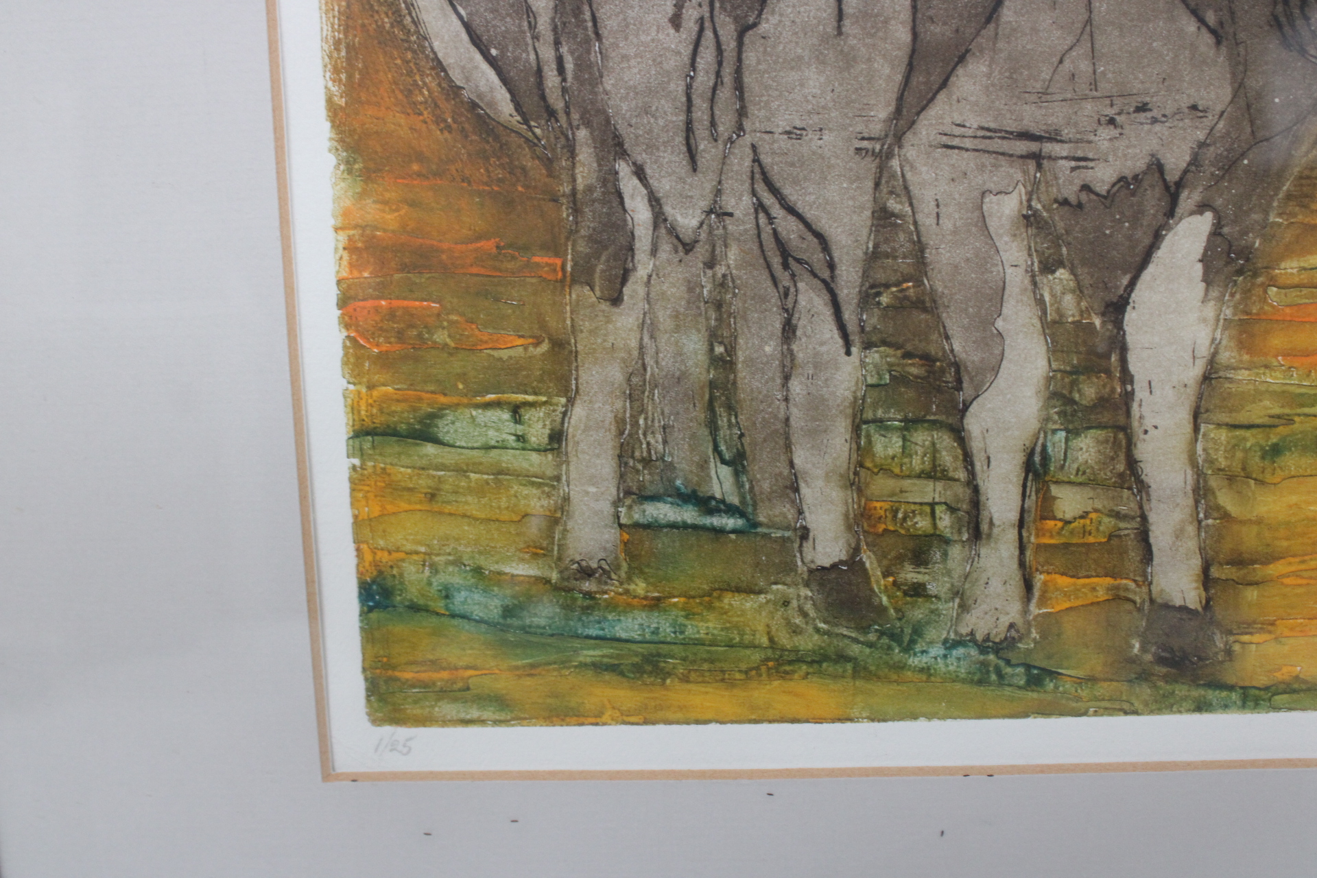 Ingelijst kunstwerk met koeien – foto 8 – kavel bij GSD Auctions, Zoeterwoude