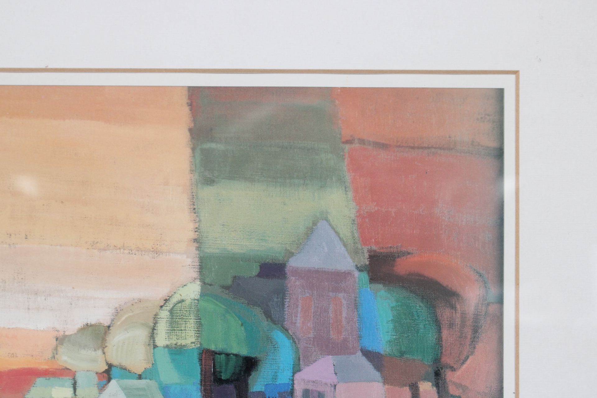 Ingelijste abstracte landschap – foto 5 – kavel bij GSD Auctions, Zoeterwoude