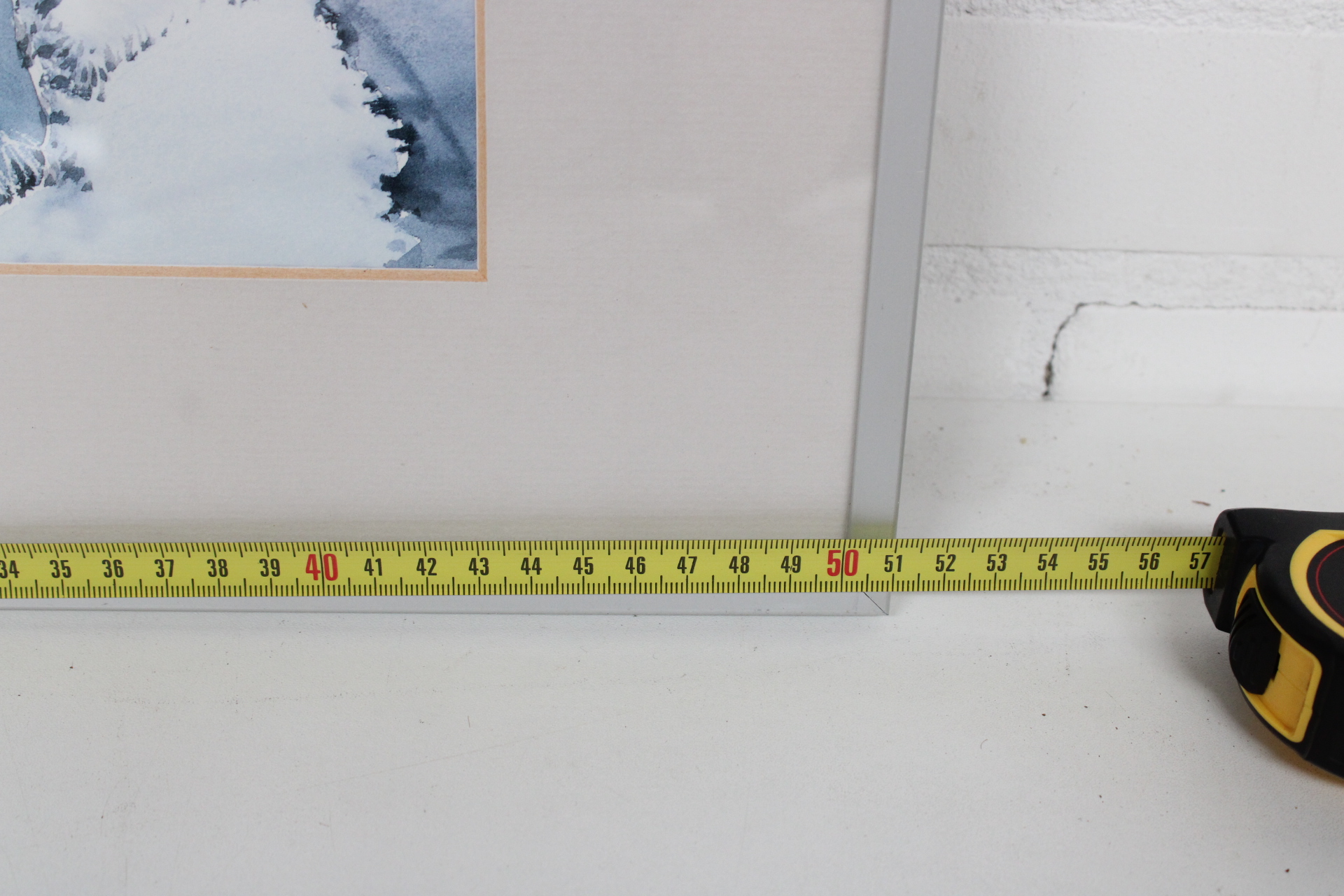 Ingelijste aquarel van winterlandschap – foto 8 – kavel bij GSD Auctions, Zoeterwoude