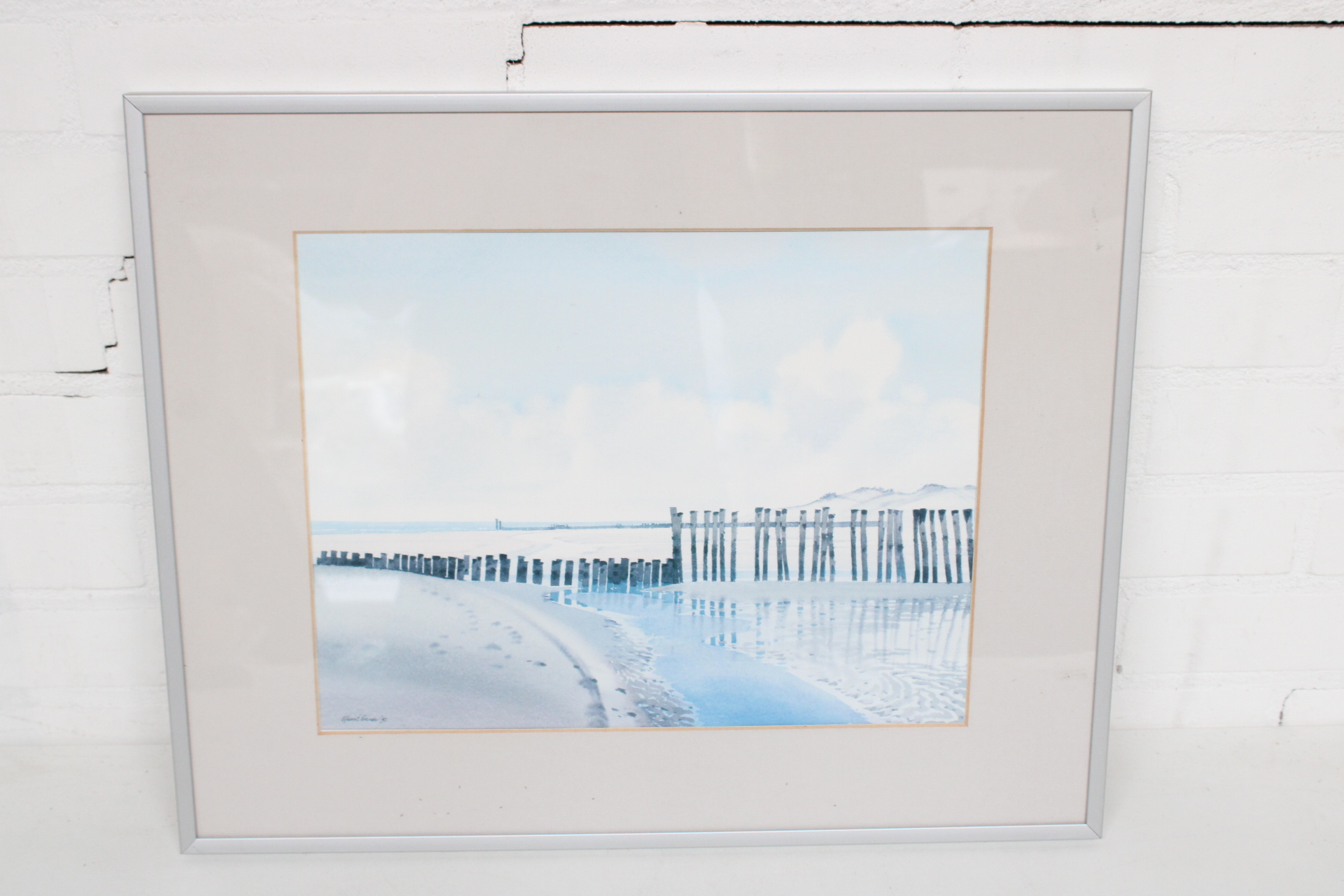 Ingelijste schilderij van kustlandschap – foto 2 – kavel bij GSD Auctions, Zoeterwoude