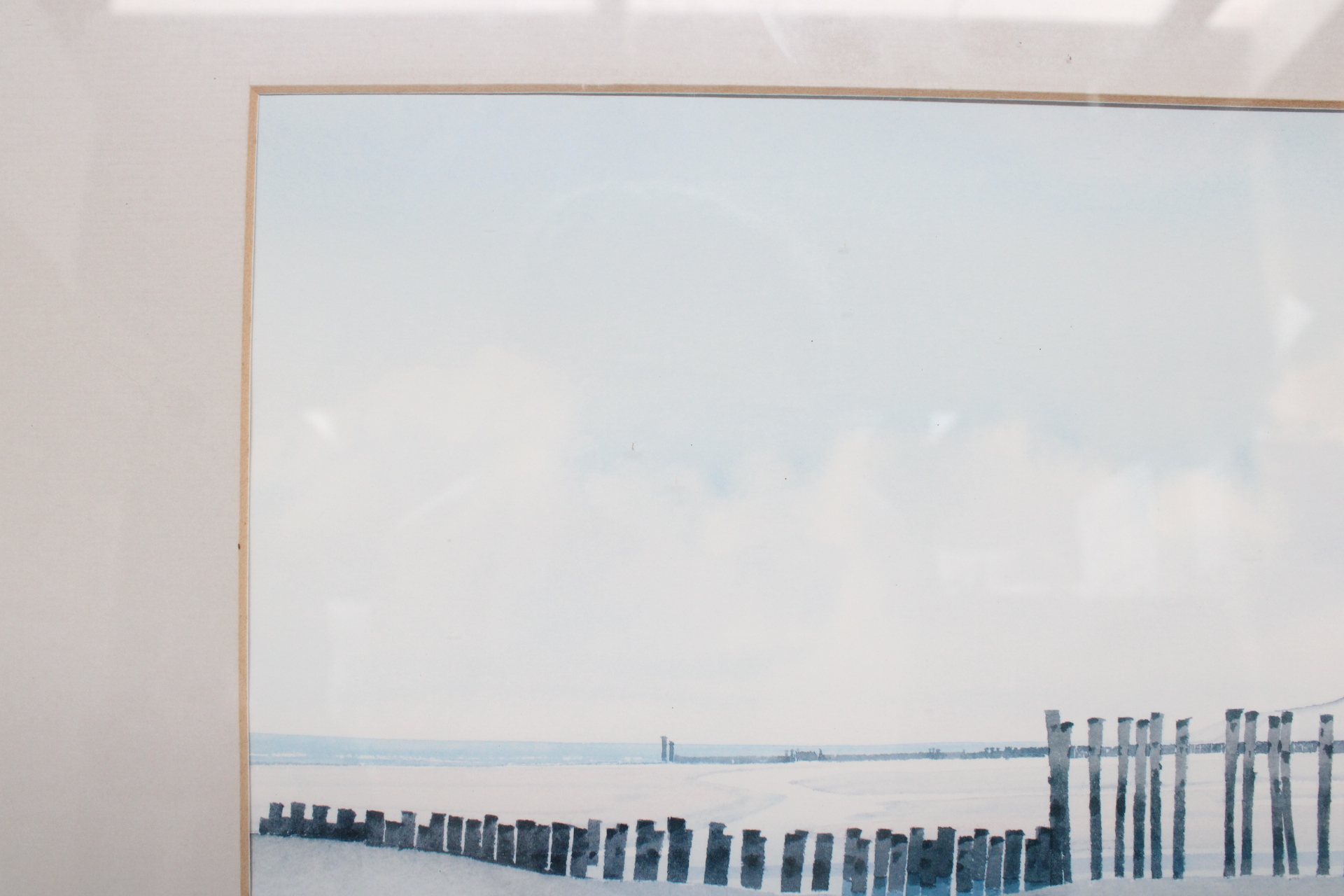 Ingelijste schilderij van kustlandschap – foto 4 – kavel bij GSD Auctions, Zoeterwoude