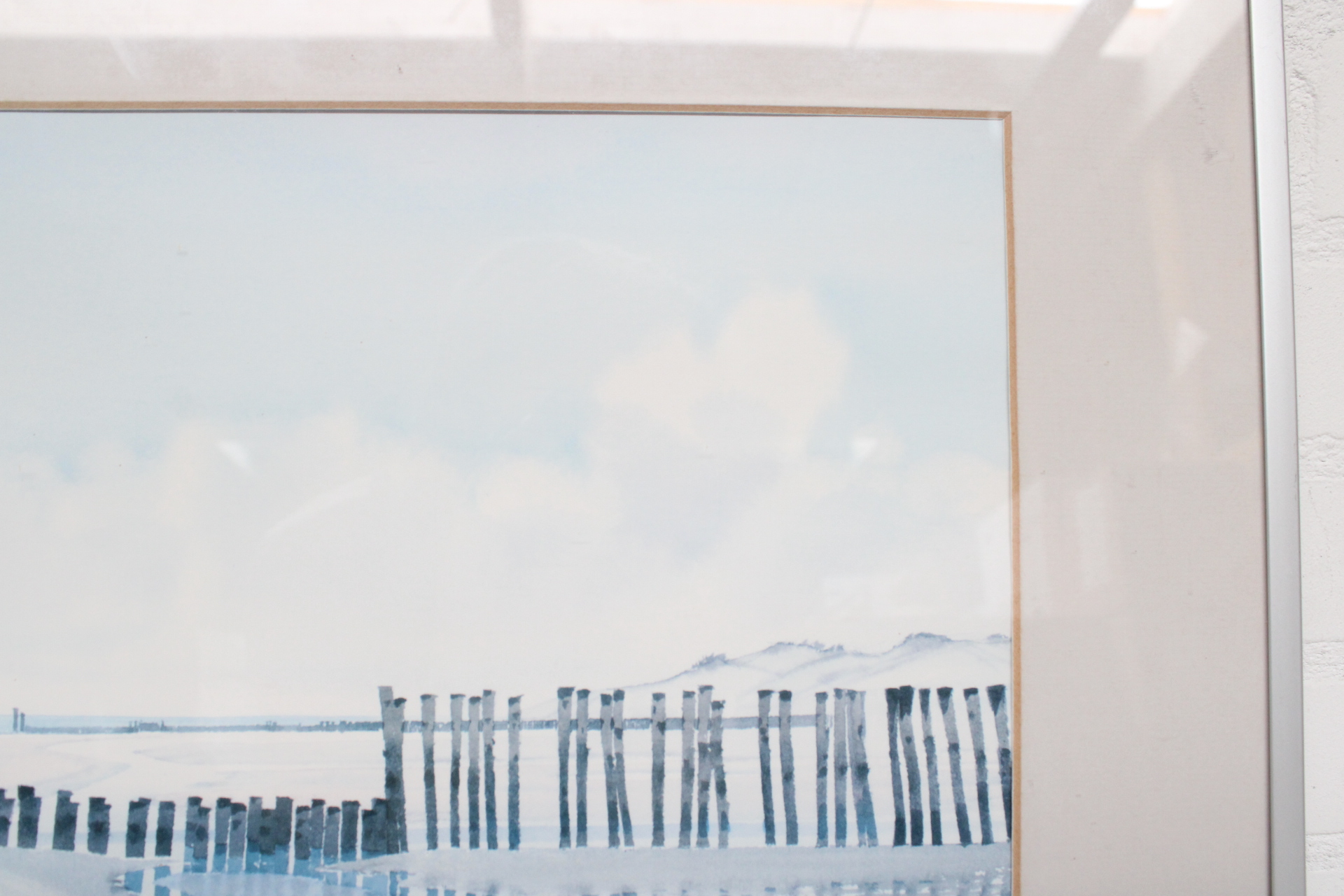 Ingelijste schilderij van kustlandschap – foto 5 – kavel bij GSD Auctions, Zoeterwoude