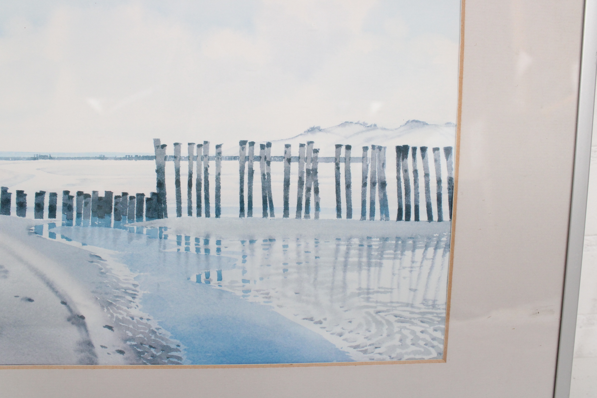 Ingelijste schilderij van kustlandschap – foto 6 – kavel bij GSD Auctions, Zoeterwoude