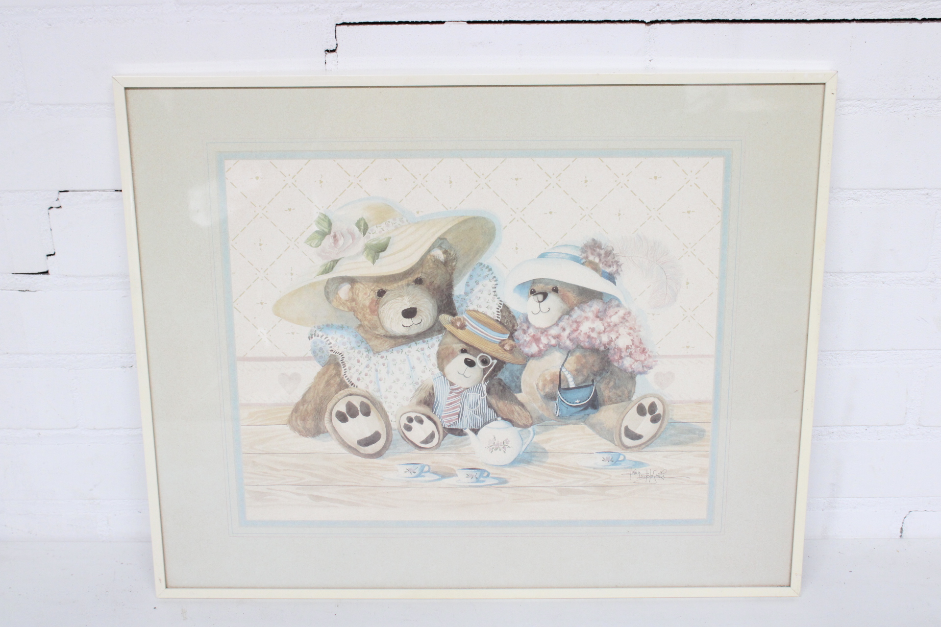 Ingelijste prent met teddyberen – foto 2 – kavel bij GSD Auctions, Zoeterwoude