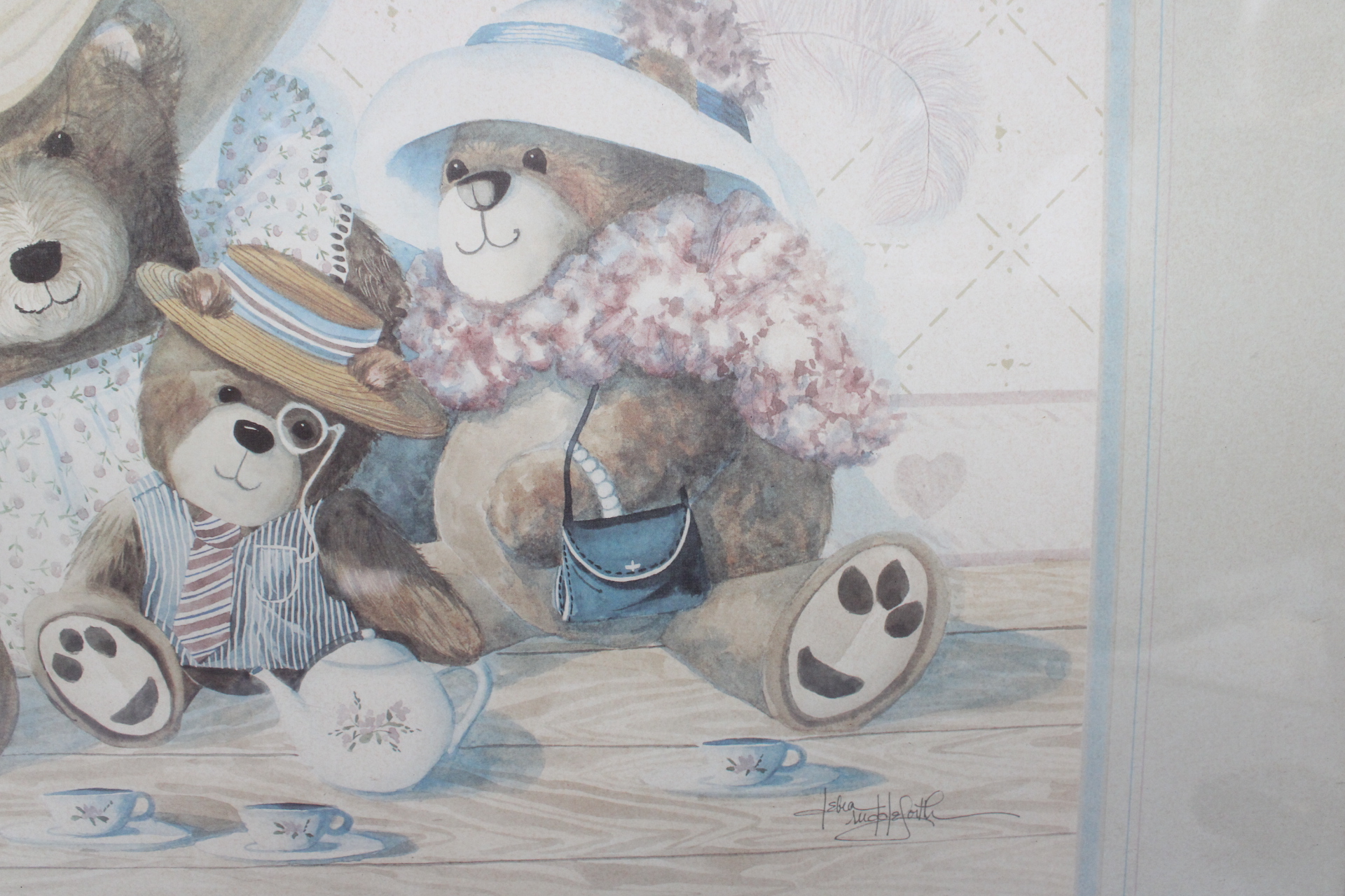 Ingelijste prent met teddyberen – foto 6 – kavel bij GSD Auctions, Zoeterwoude