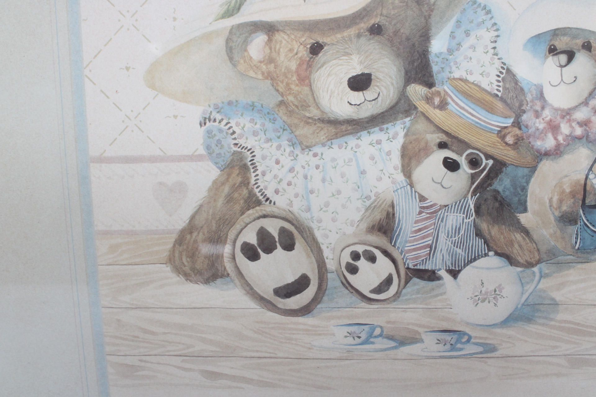 Ingelijste prent met teddyberen – foto 7 – kavel bij GSD Auctions, Zoeterwoude