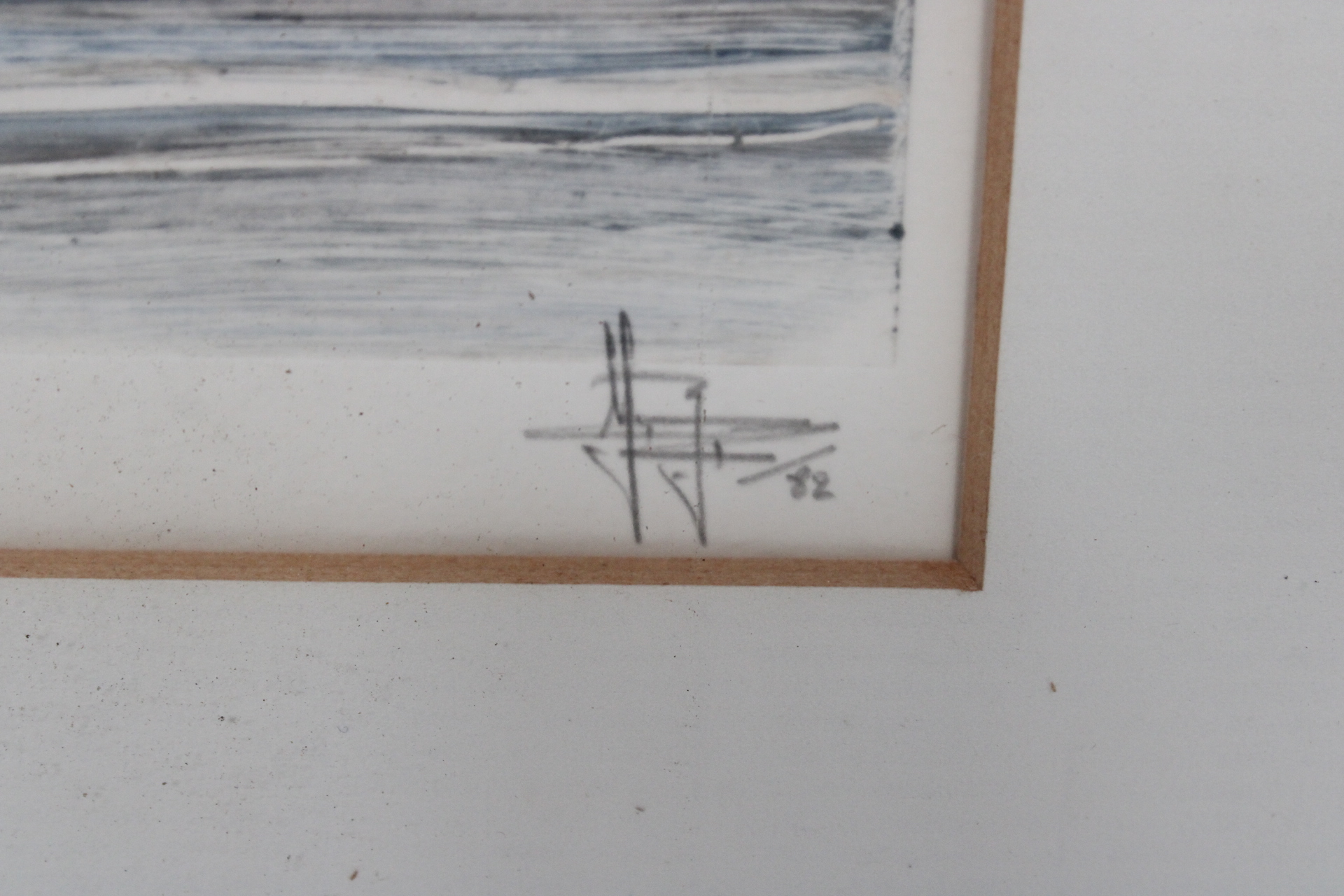 Ingelijste aquarel landschap – foto 4 – kavel bij GSD Auctions, Zoeterwoude