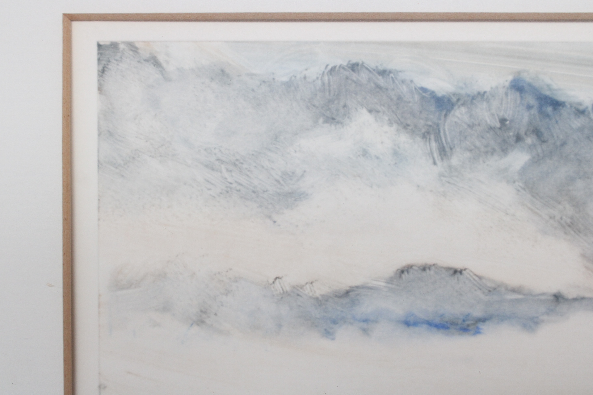 Ingelijste aquarel landschap – foto 6 – kavel bij GSD Auctions, Zoeterwoude