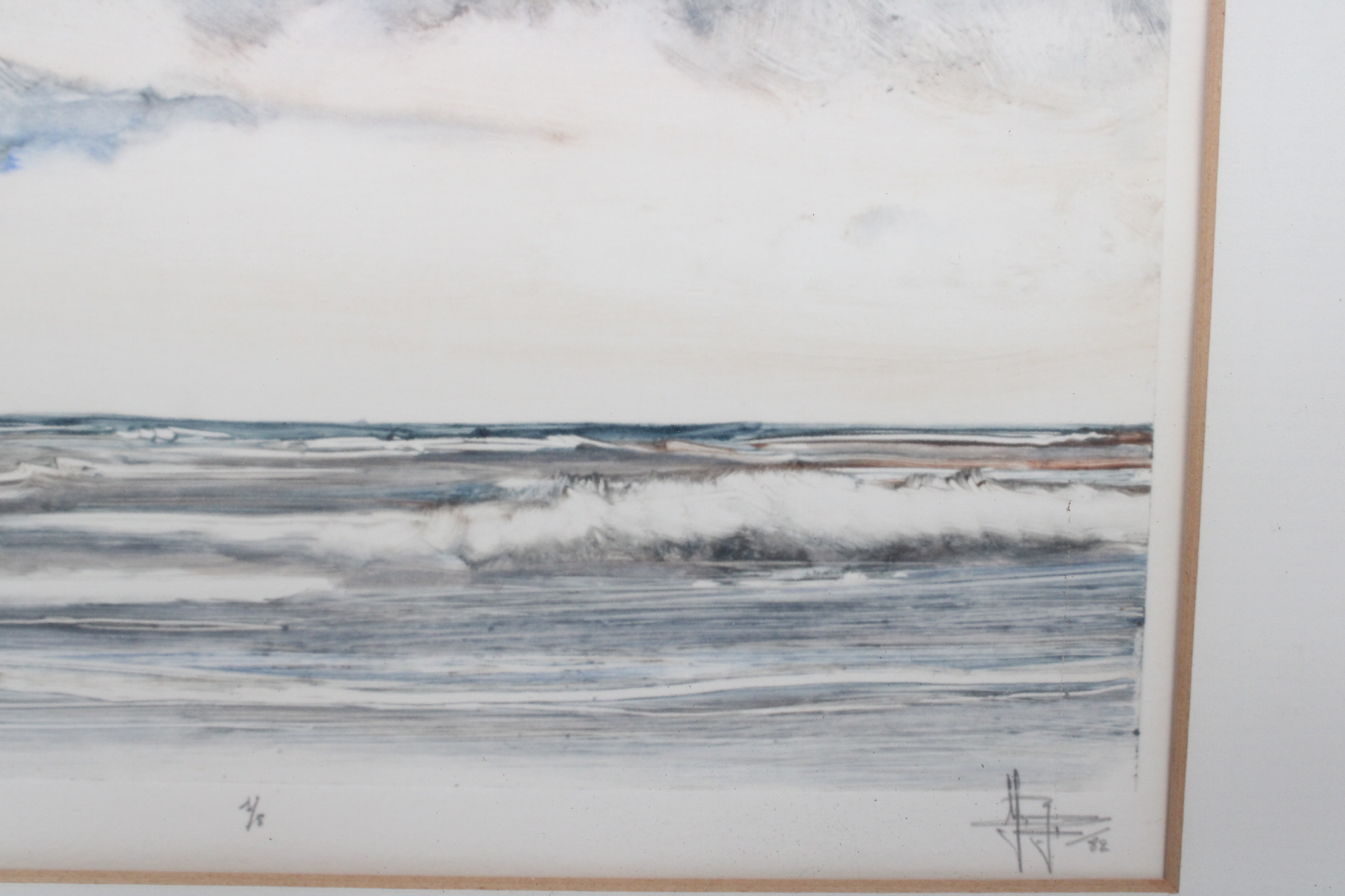 Ingelijste aquarel landschap – foto 8 – kavel bij GSD Auctions, Zoeterwoude