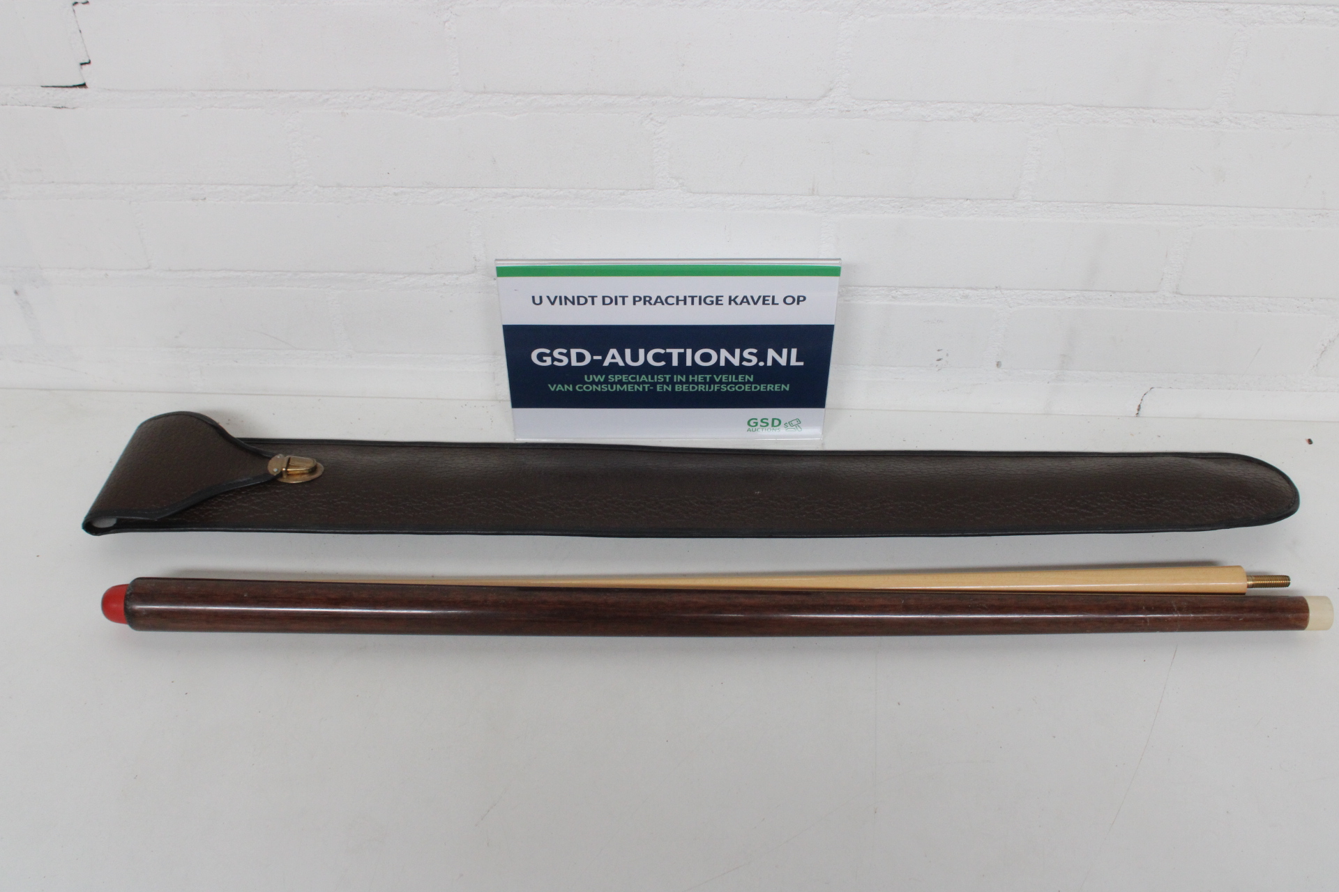 Biljartkeu met leren etui – kavel bij GSD Auctions, Zoeterwoude