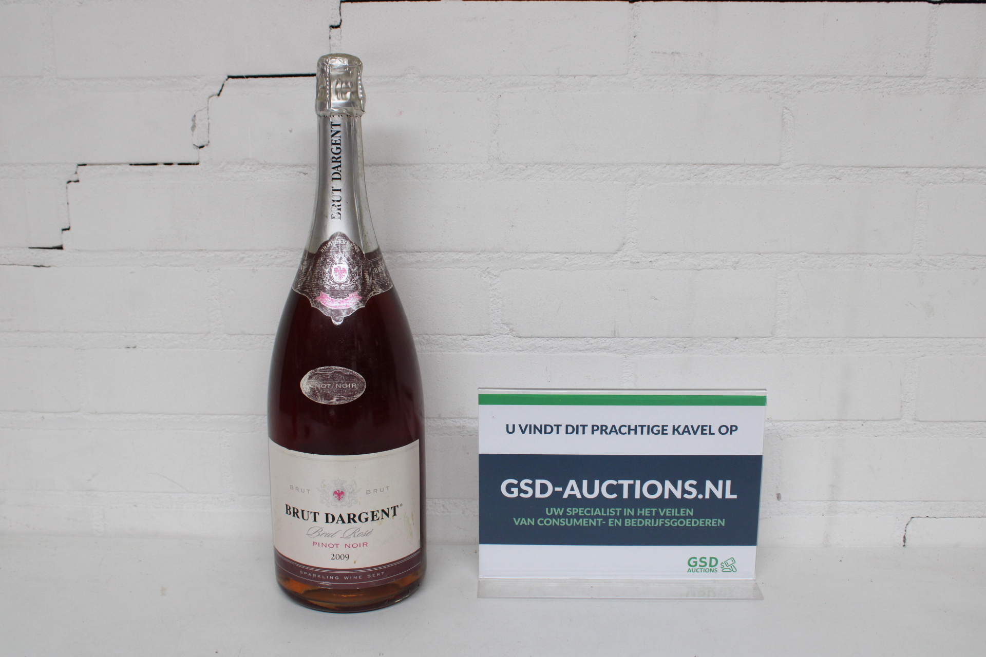Brut Dargent Brut Rosé Pinot Noir 2009 – kavel bij GSD Auctions, Zoeterwoude