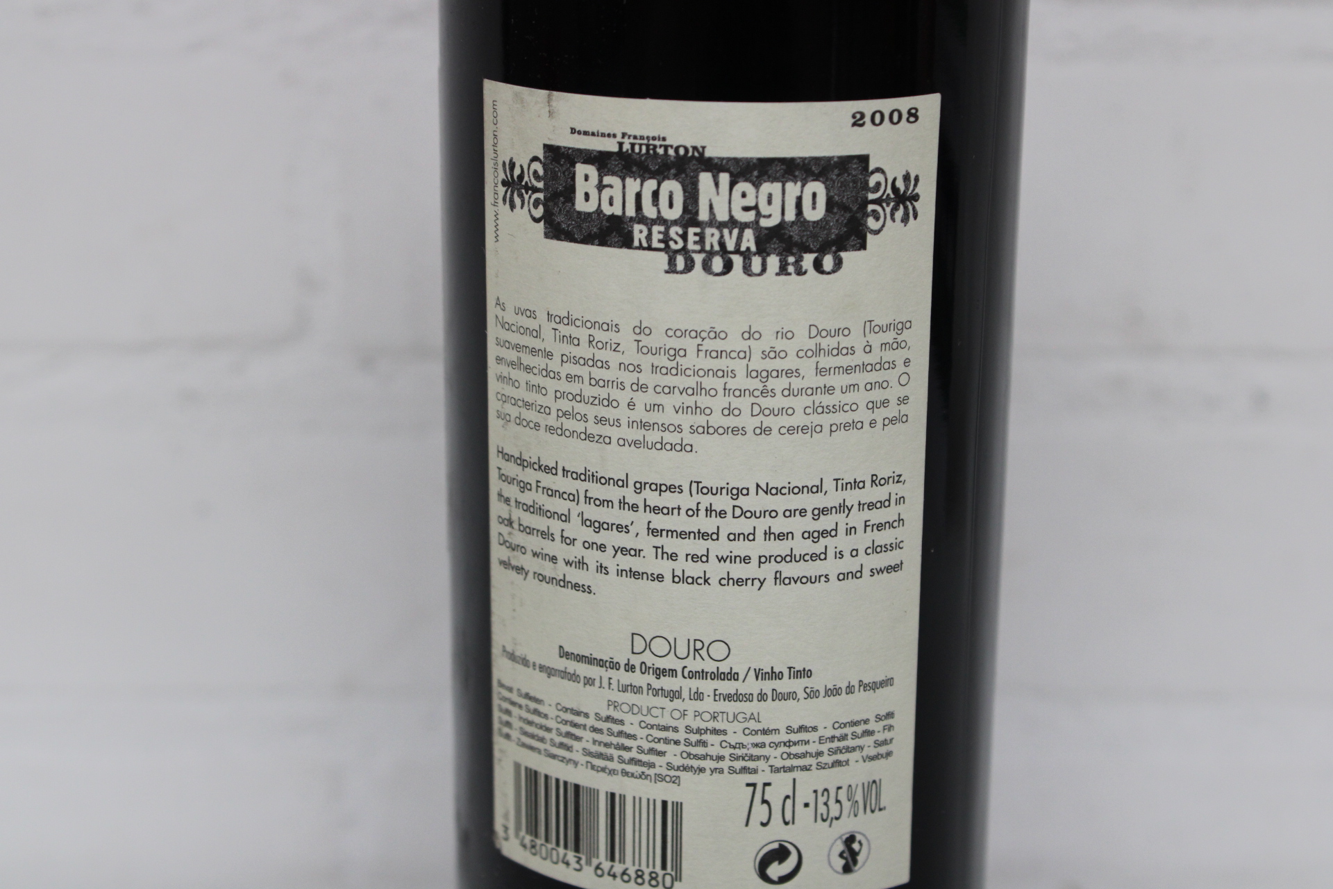 Fles rode wijn Douro Reserva 2008 – foto 5 – kavel bij GSD Auctions, Zoeterwoude