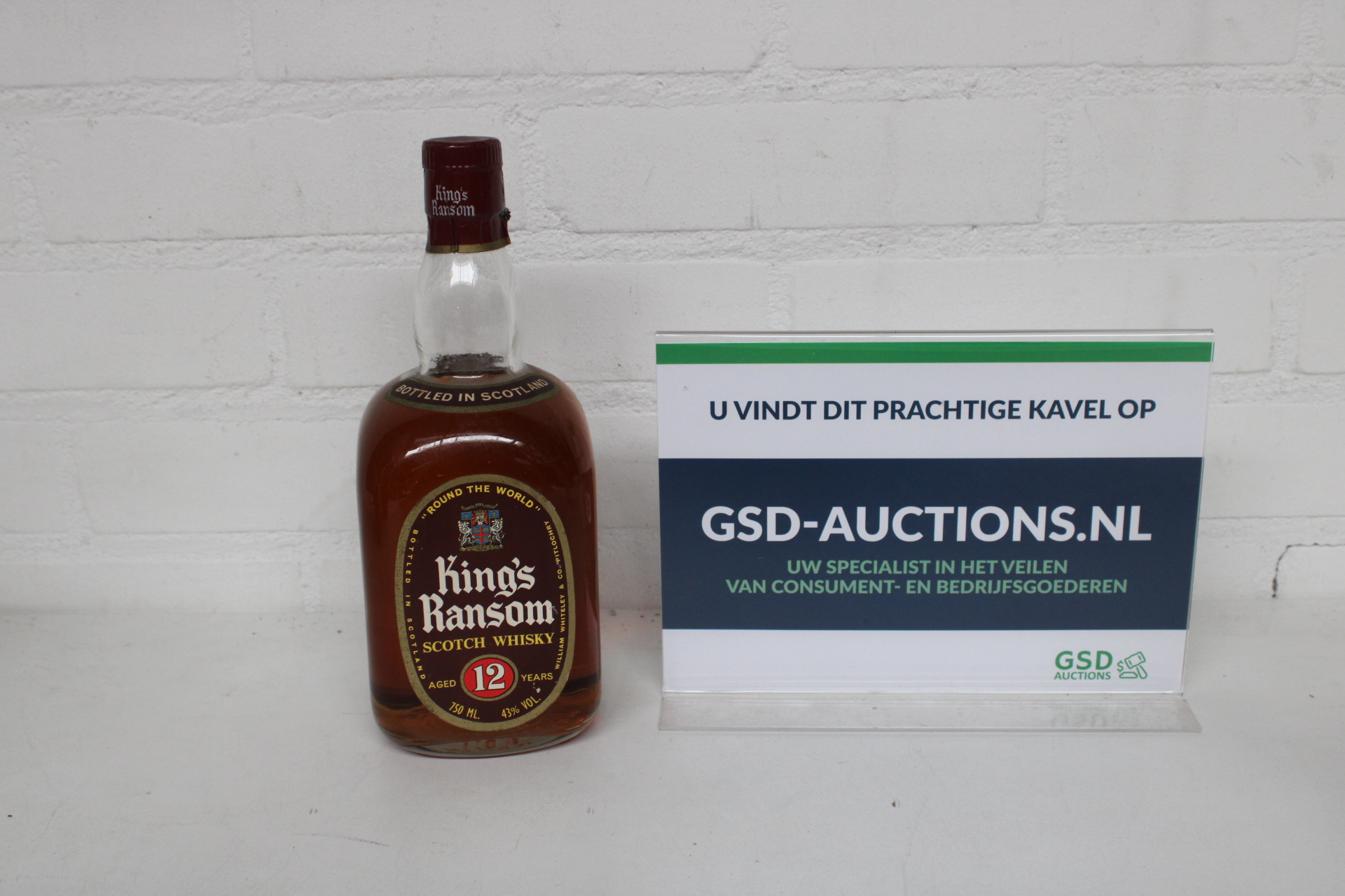 Fles King's Ransom Scotch Whisky 12 jaar – kavel bij GSD Auctions, Zoeterwoude