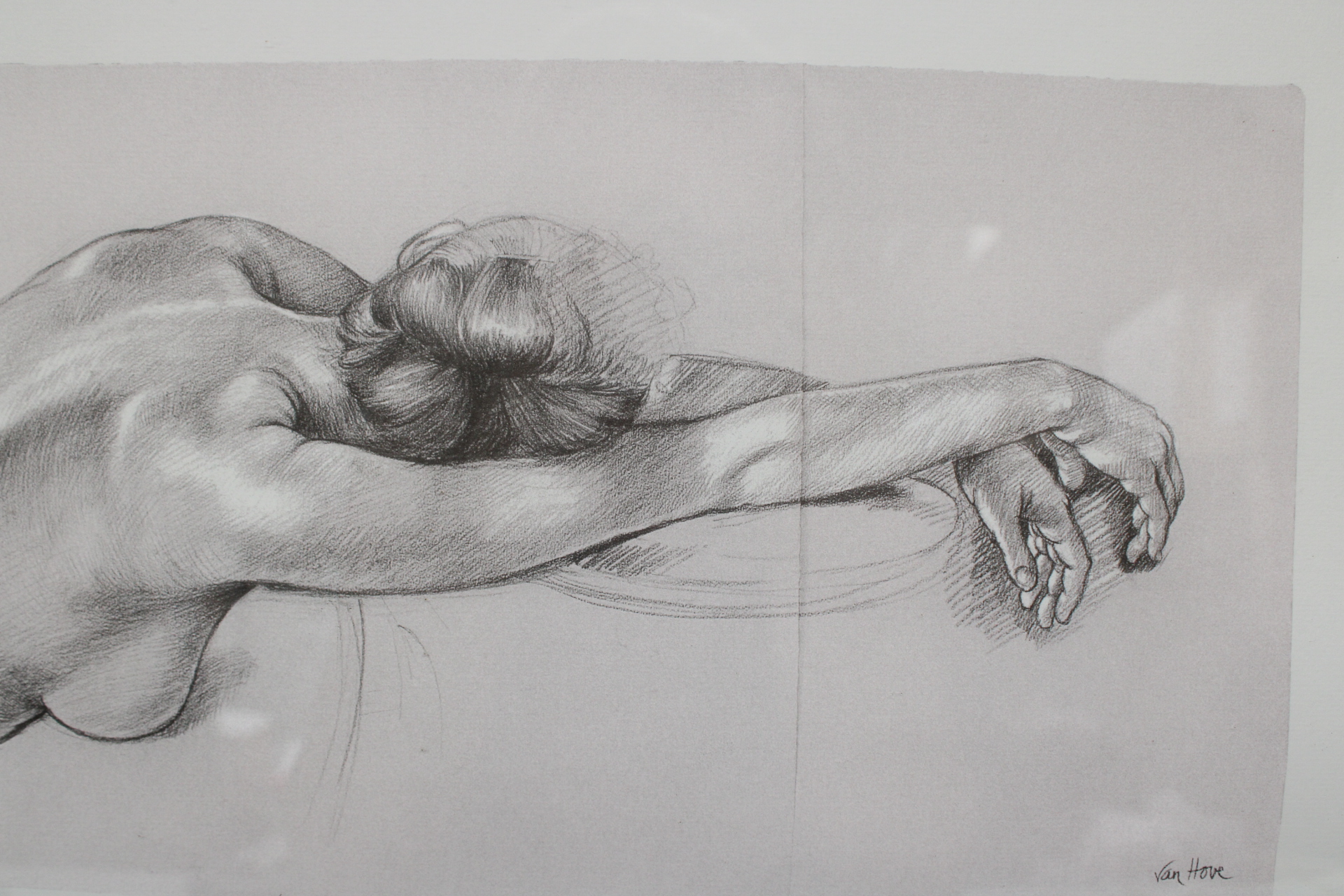 Tekening naakt vrouwelijk torso Van Hove – foto 5 – kavel bij GSD Auctions, Zoeterwoude