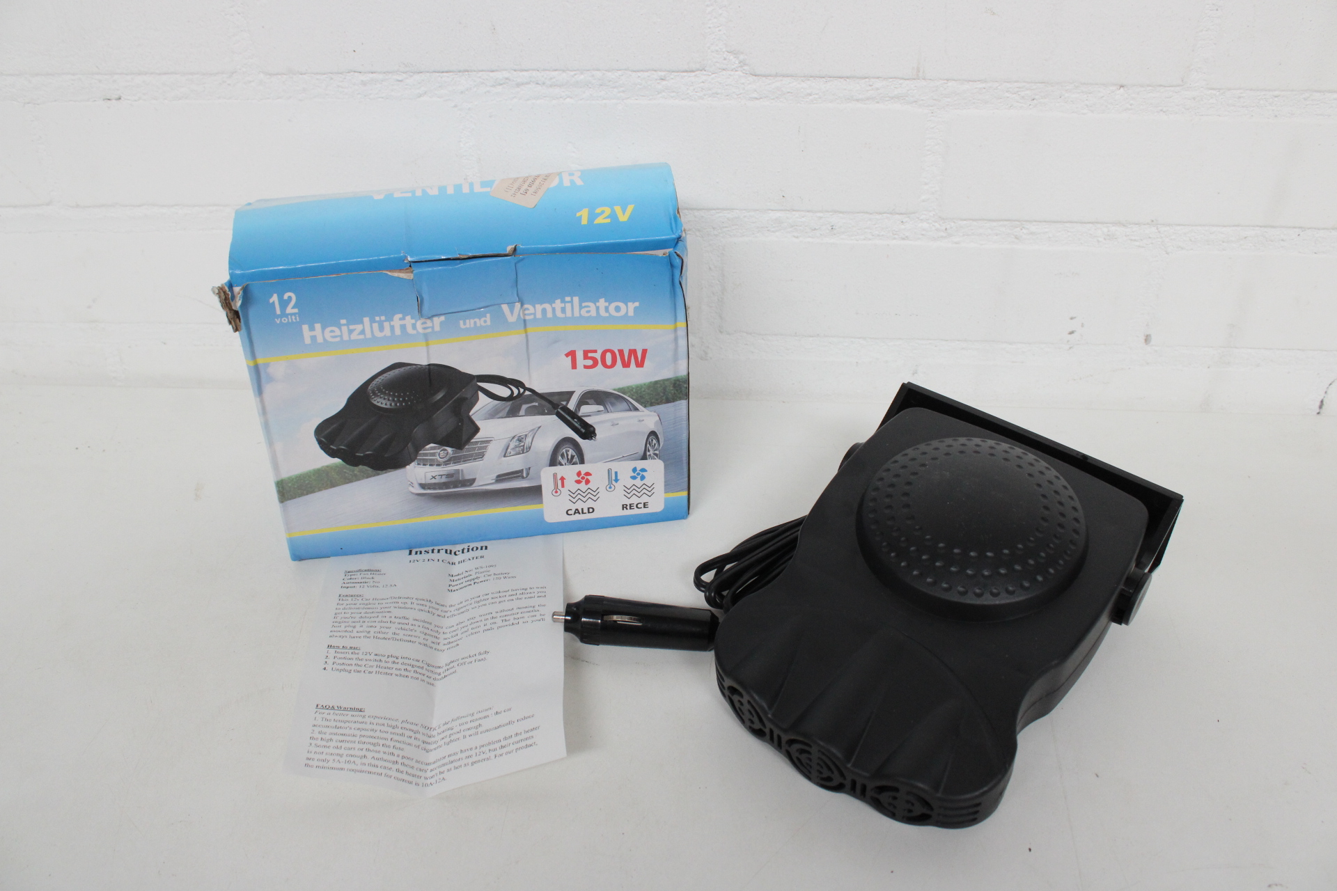 12V 150W Heizlüfter und Ventilator – foto 3 – kavel bij GSD Auctions, Zoeterwoude