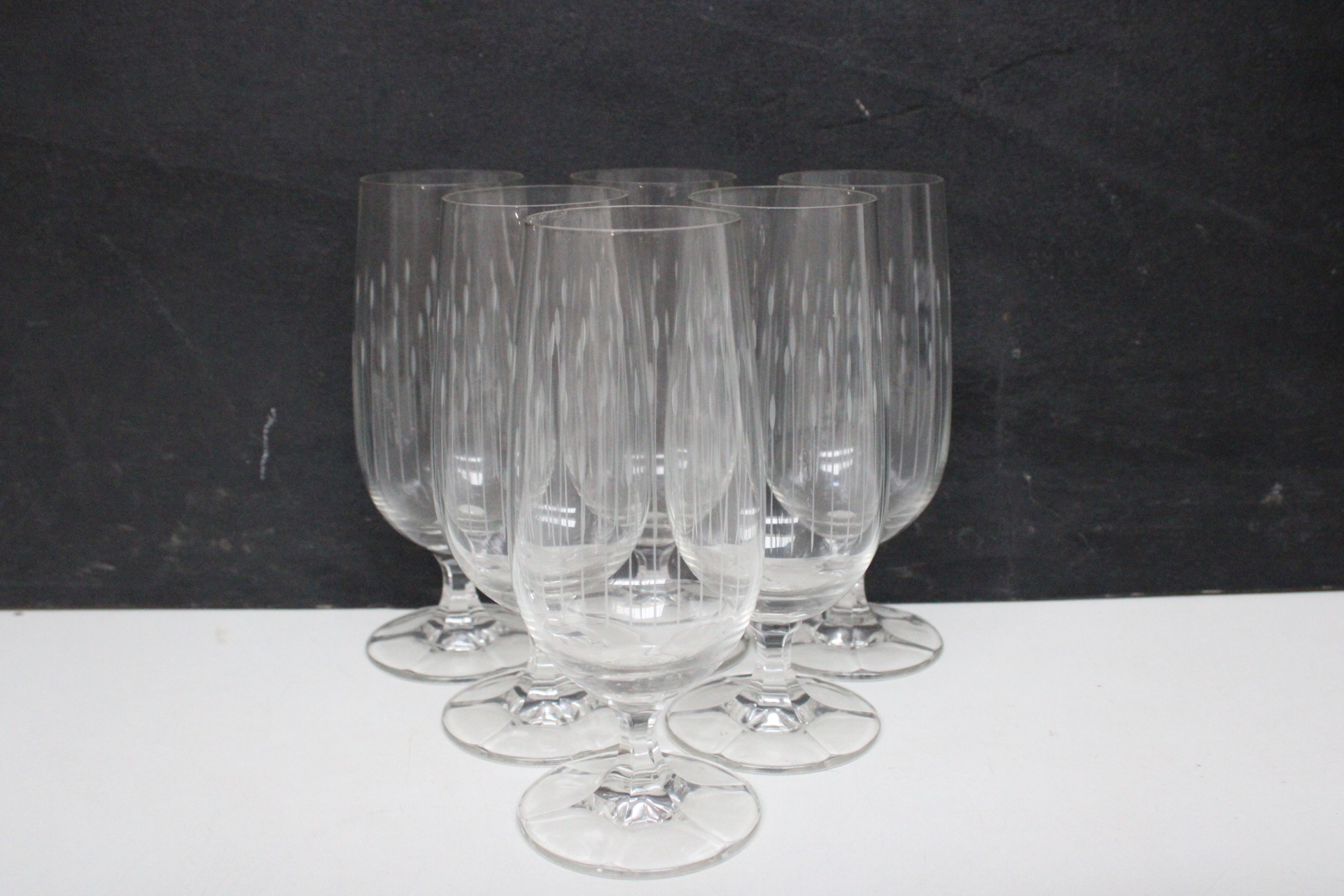 set vintage geslepen kristallen glazen – foto 10 – kavel bij GSD Auctions, Zoeterwoude