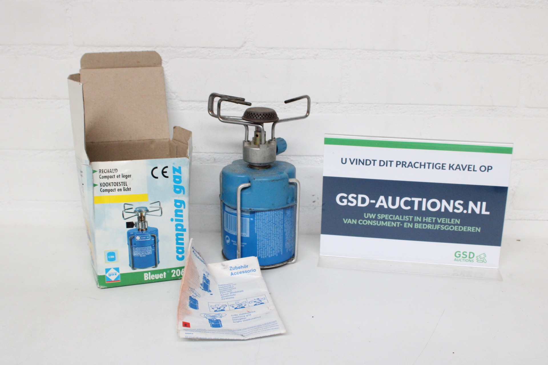 Campingaz Bleuet 206 campingkooktoestel – kavel bij GSD Auctions, Zoeterwoude