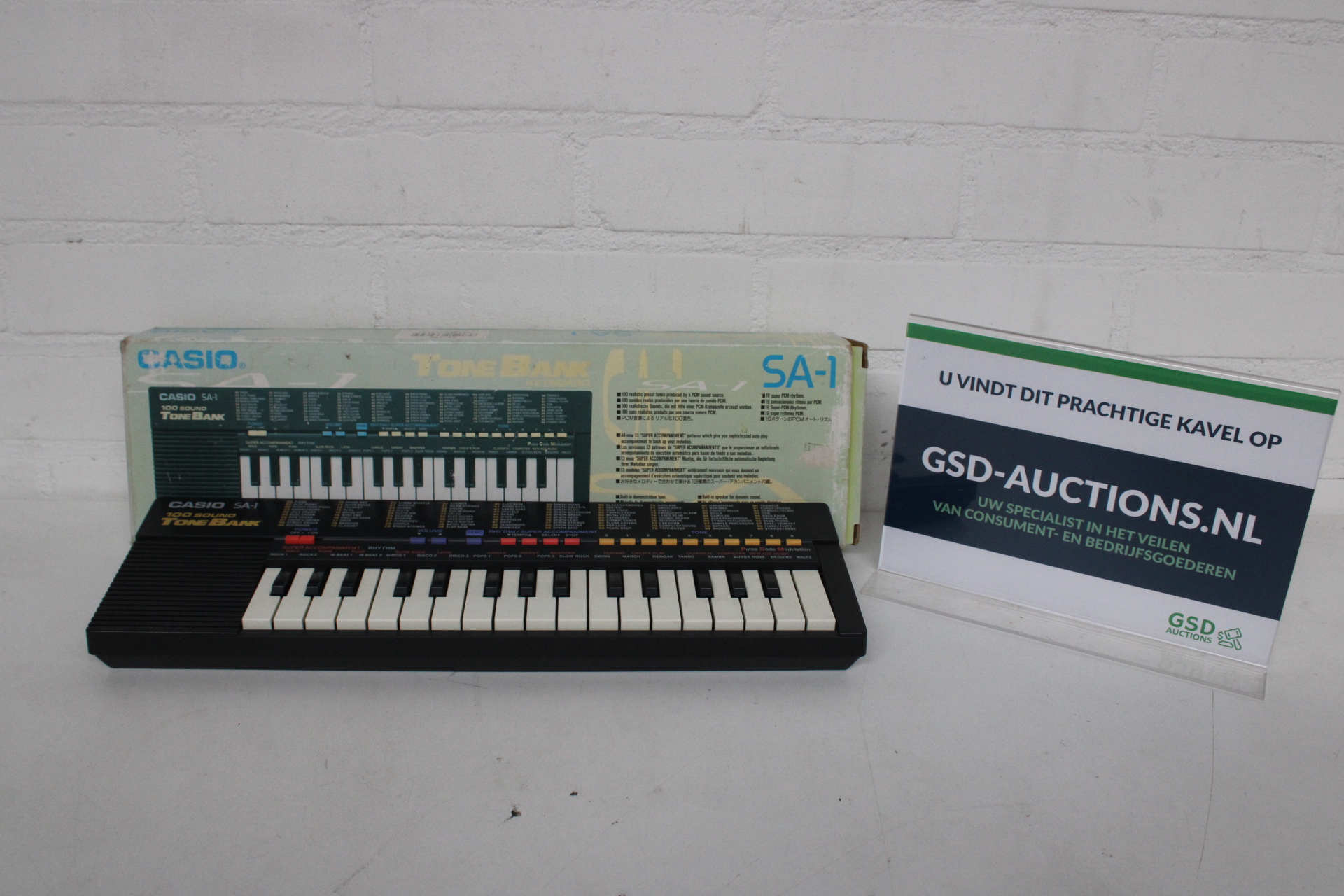 Casio SA-1 Tone Bank keyboard – kavel bij GSD Auctions, Zoeterwoude