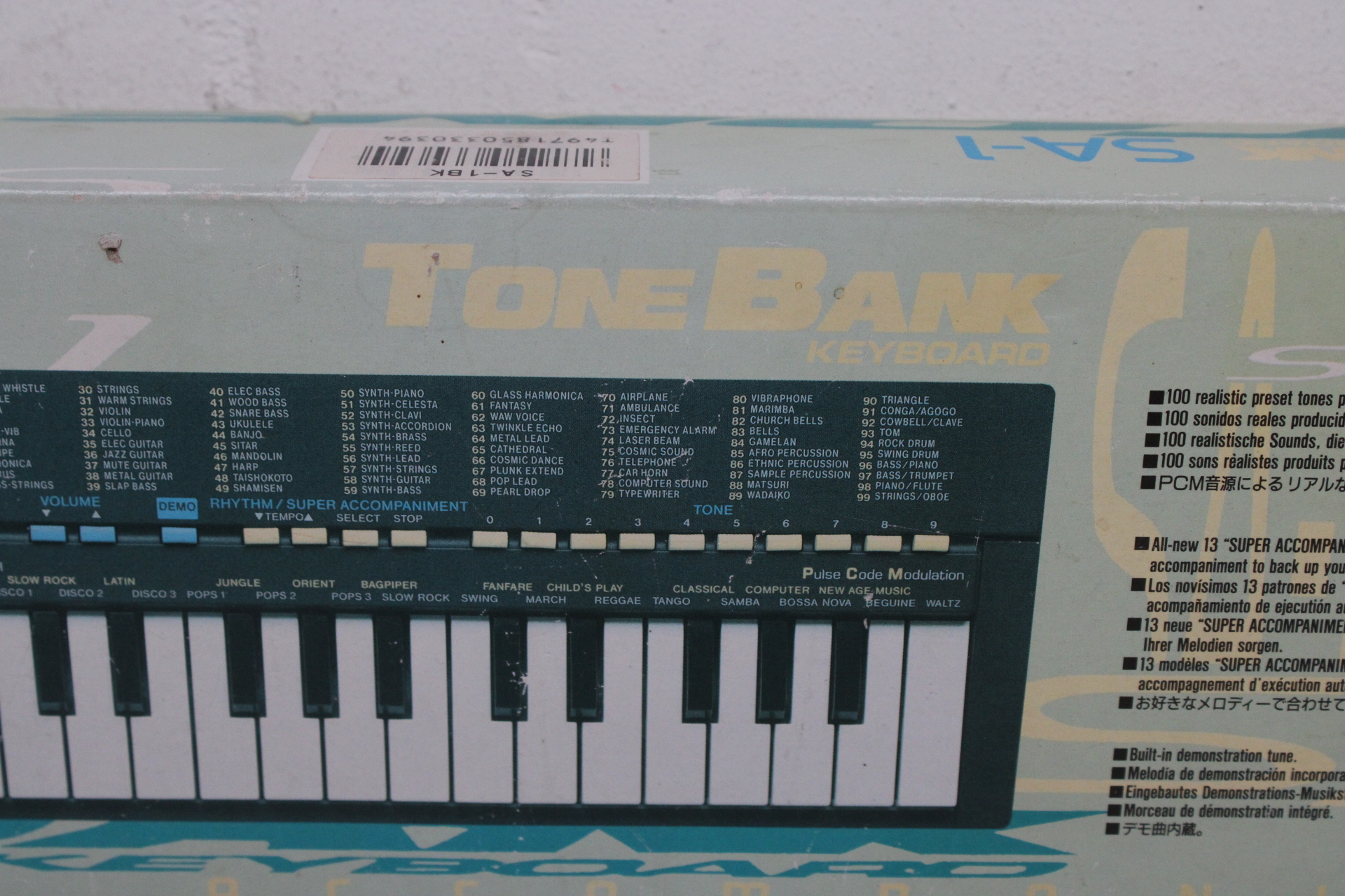 Casio SA-1 Tone Bank keyboard – foto 9 – kavel bij GSD Auctions, Zoeterwoude