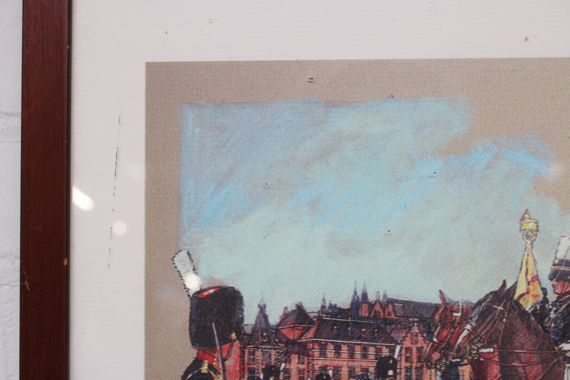 Gesigneerde militaire print in houten lijst – foto 5 – kavel bij GSD Auctions, Zoeterwoude