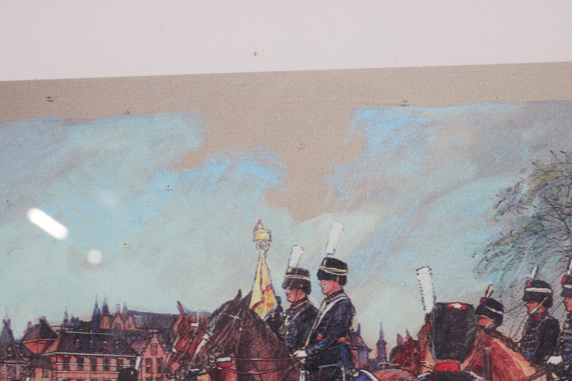 Gesigneerde militaire print in houten lijst – foto 6 – kavel bij GSD Auctions, Zoeterwoude
