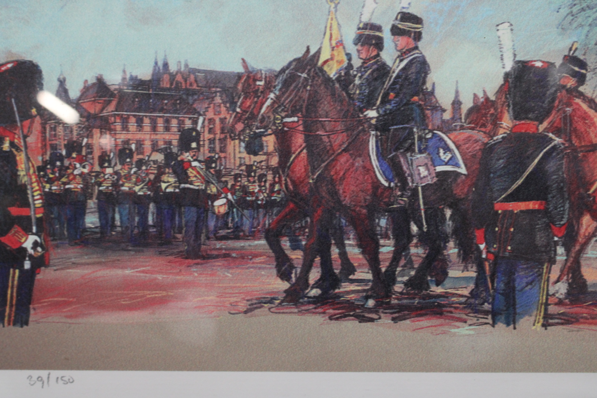 Gesigneerde militaire print in houten lijst – foto 9 – kavel bij GSD Auctions, Zoeterwoude