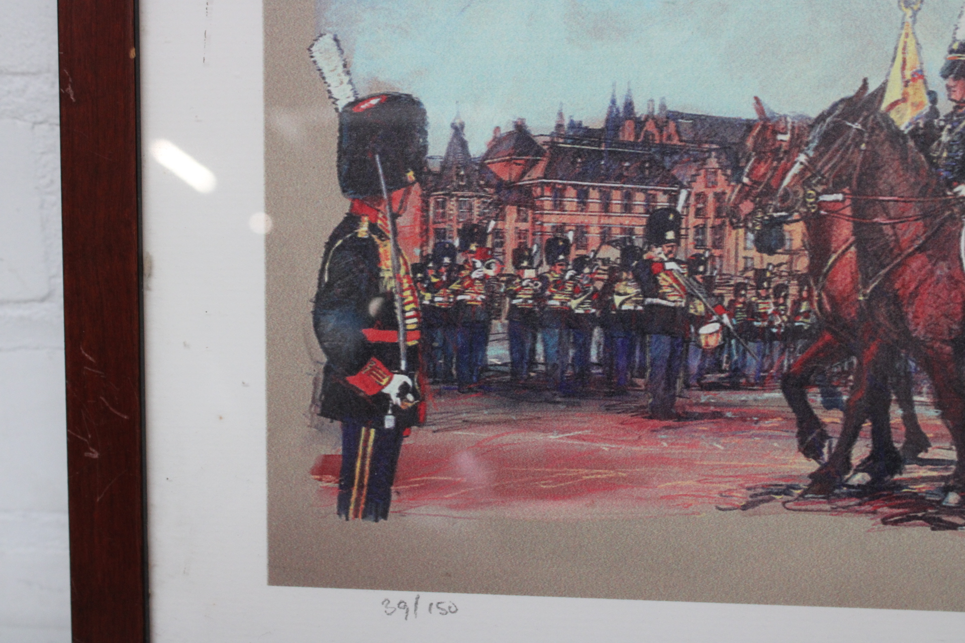 Gesigneerde militaire print in houten lijst – foto 10 – kavel bij GSD Auctions, Zoeterwoude